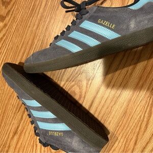 Adidas Gazelles! Beautiful blue size 9